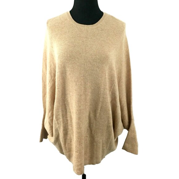 J MCLAUGHLIN Rudd cashmere sweater - women's sz L camel dolman sleeve large - Picture 1 of 7